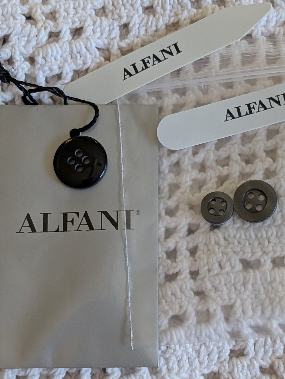 Alfani Replacement Buttons Dark Gray And Black Buttons.
